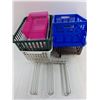 Image 2 : Assorted Plastic Bins, Baskets, Metal Product Shelves