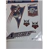 Image 2 : Montreal Alouettes Football Lot: (2) Nightlights, (2) Emblems, (5) Family Sticker Decal Sets
