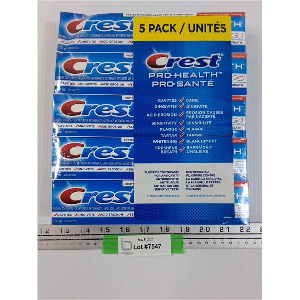 Crest Pro Health Toothpaste 5 Pack - Sealed