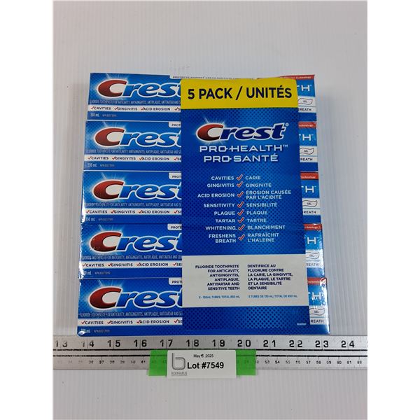 Crest Pro Health Toothpaste 5 Pack - Sealed