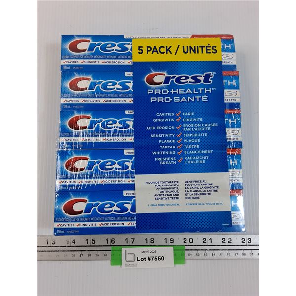 Crest Pro Health Toothpaste 5 Pack - Sealed