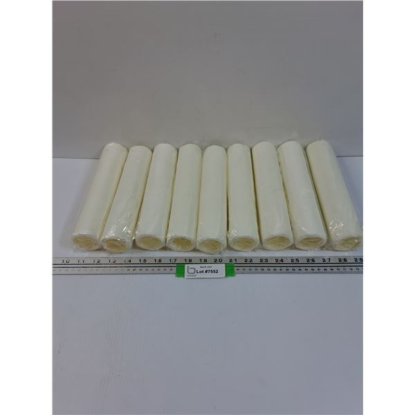 (9) Microfiber Paint Rollers - 9" Long x 1.75" Diameter