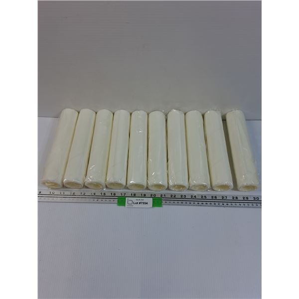 (10) Microfiber Paint Rollers - 9" Long x 1.75" Diameter