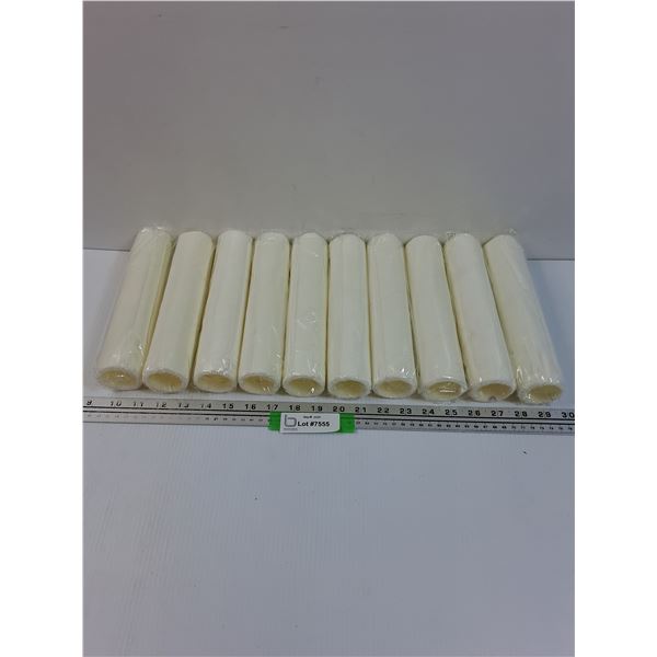 (10) Microfiber Paint Rollers - 9" Long x 1.75" Diameter