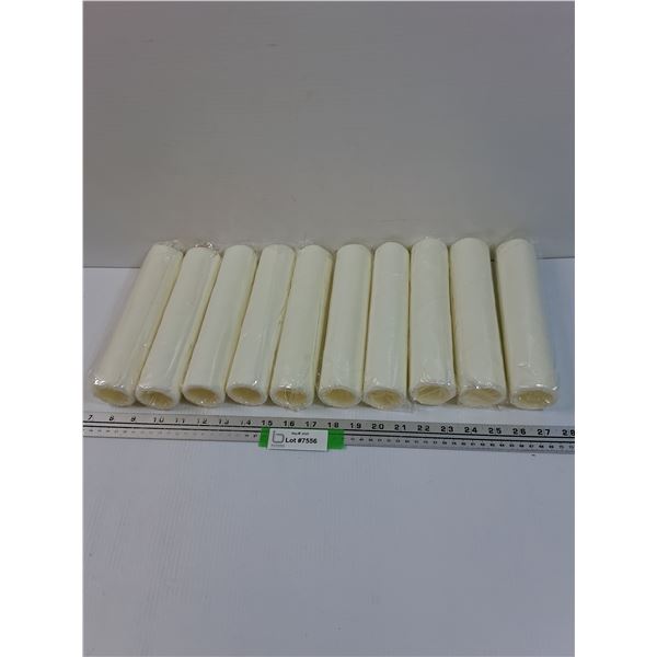 (10) Microfiber Paint Rollers - 9" Long x 1.75" Diameter