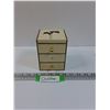 Image 1 : Jewelry Box w/Contents - 5" x 4" x 4"