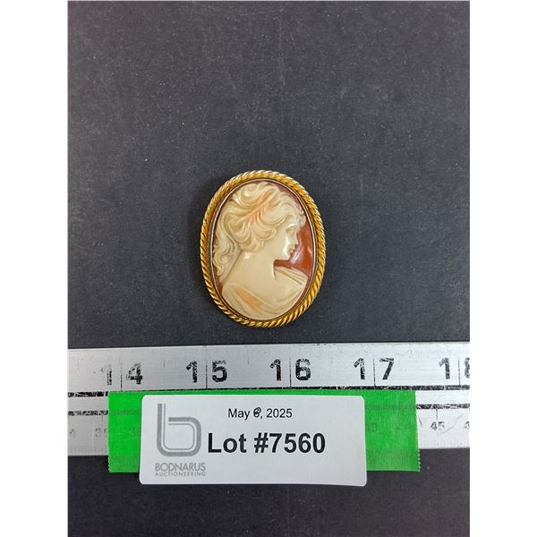 Cameo Style Brooch