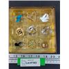 Image 1 : Jewelry Lot: Earrings, Brocches, Necklace Pendants iin Box