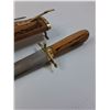 Image 2 : Meat Carving Knife Set w/Wood Holder & Handles