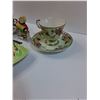 Image 4 : Lot: Carltonware Leaf Plate, (2) Teacup Sets & German Accordian Ceramic Figurine (Made in Japan)