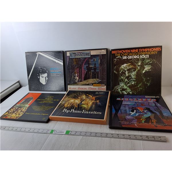 (6) Instrumental Record Sets- Rigoletto, Beethoven, Organ Music, Misc.
