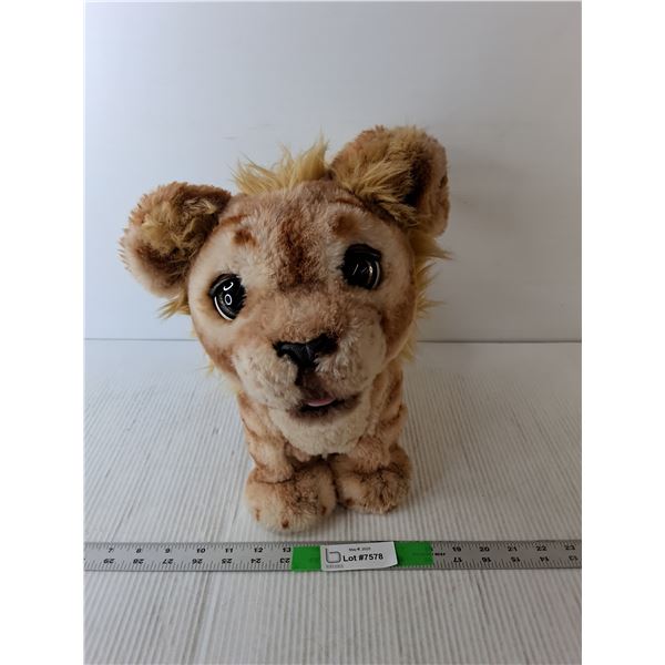 Talking Lion Stuffie 13.5" Tall x 15" Long