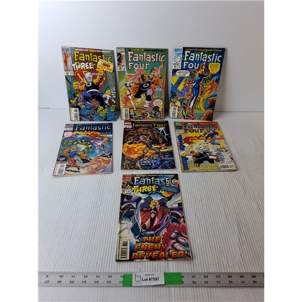 (7) Fantastic Four Comic Books