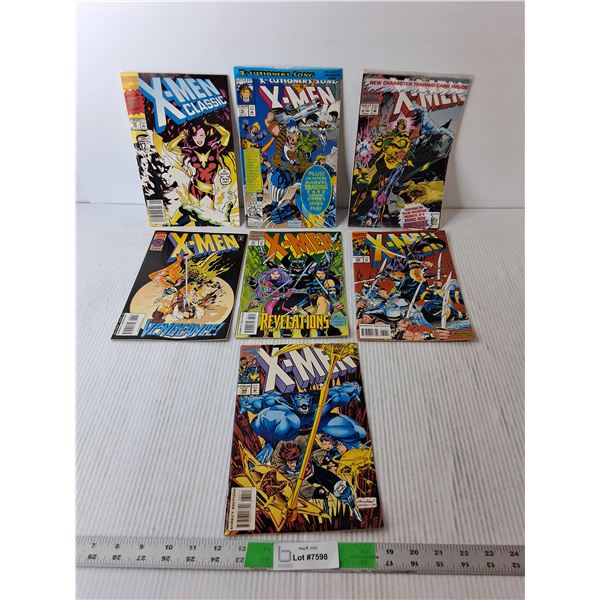 (7) X-Men Comic Books