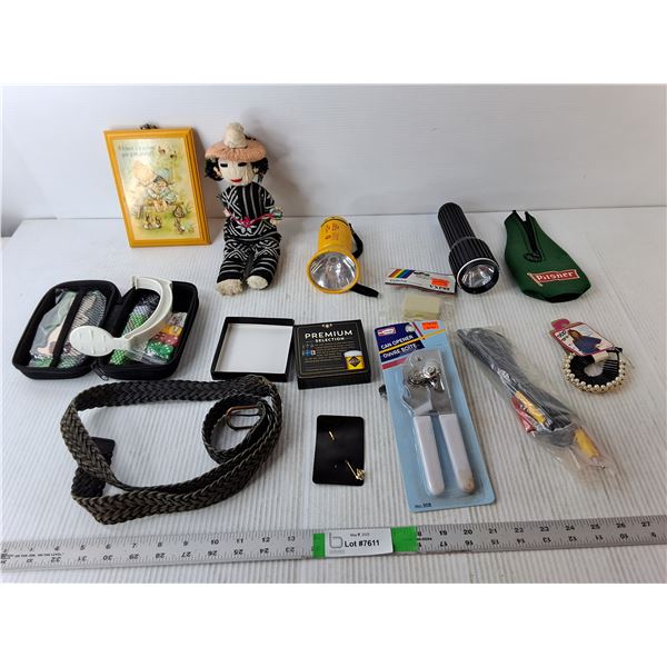 Knitted Doll, Can Opener-Sealed, Great Western Coasters, Misc.