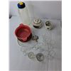 Image 3 : CD Case, Metal Horseshoe Tealight Holder, (15) Shot Glasses, Misc.