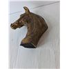 Image 3 : Painted Metal Horsehead Figurine 7.75" Tall