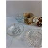 Image 4 : Ceramic Pitcher, Creamer, Candy Dish, Sugar Bowl and Divided Glass Dish