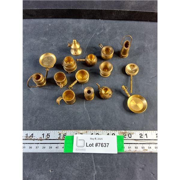 Brass Salesman Sample Kitchen Supplies