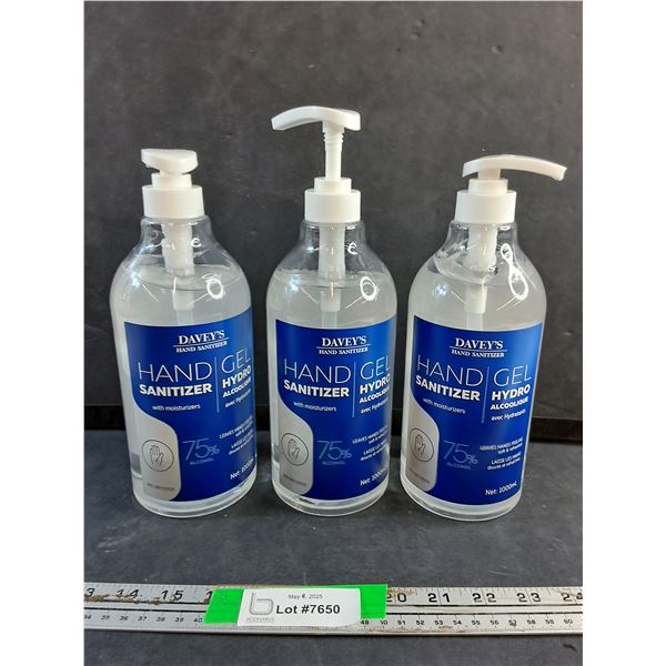 (3) Bottles of Hand Gel Sanitizer- Cannot Ship