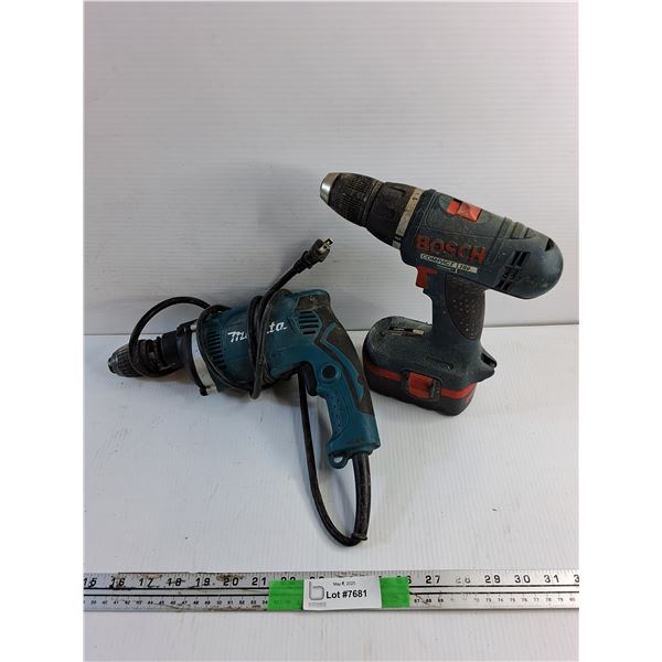 Bosch Drill and Makita Cordless Drill - Tested