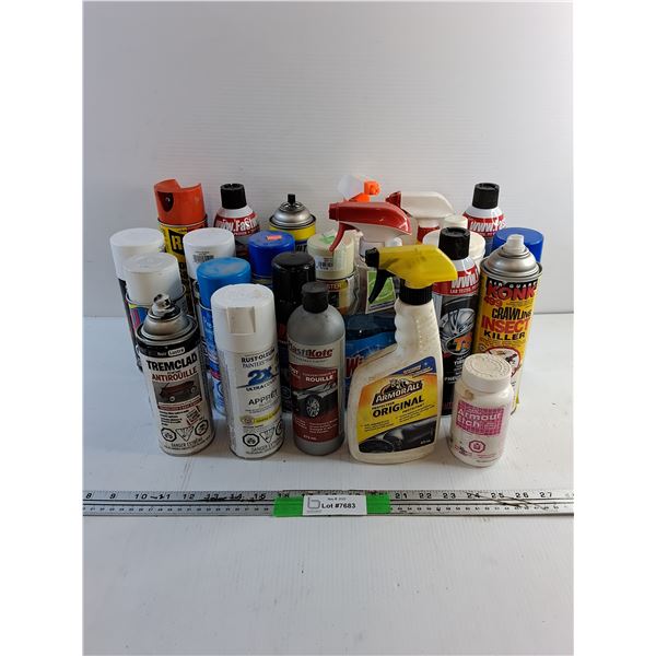 Automotive Sprays, Liquids and Cleaning Supplies - Cannot Ship