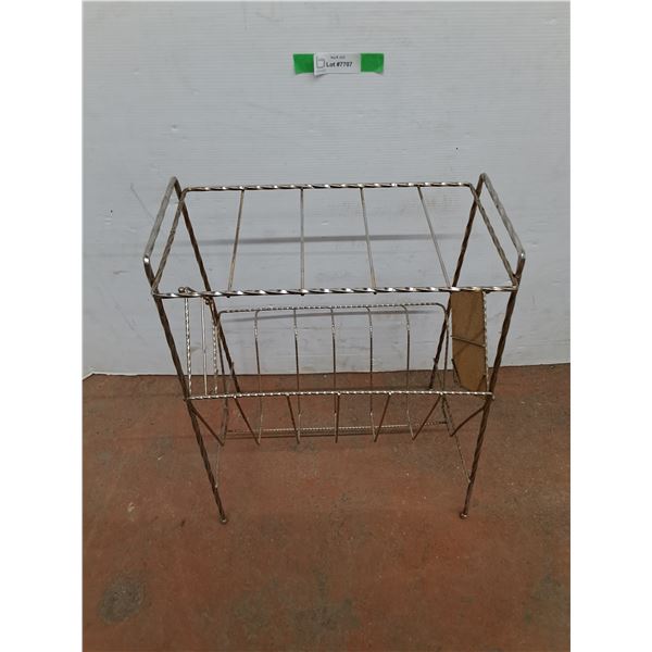 *Vintage Magazine Holder Rack, 16.5" x 13" x 21"