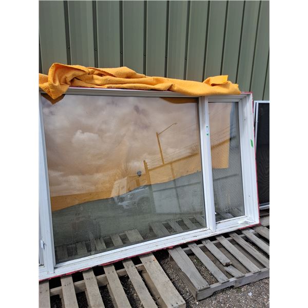 ** 3-in-1 Window Frame with 2 Screens - 110.5" x 59" - Pickup Only
