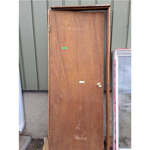 Interior Door with Wooden Frame - Pickup Only