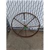 Image 2 : ** Vintage Metal Wagon Wheel - Pickup Only
