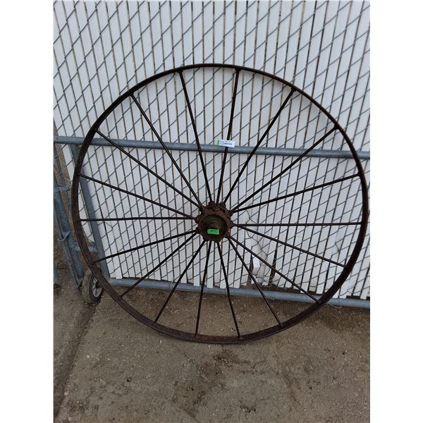 ** Vintage Metal Wagon Wheel - Pickup Only
