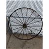 Image 1 : ** Vintage Metal Wagon Wheel - Pickup Only