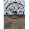 Image 2 : ** Vintage Metal Wagon Wheel - Pickup Only