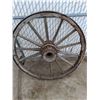 Image 4 : ** Vintage Metal/Wood Wagon Wheel - As is - Pickup Only