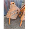 Image 2 : ** (3) "Detour Ahead" Tripod Road Signs - 32" Sign with 43" Support Leg - Pickup Only