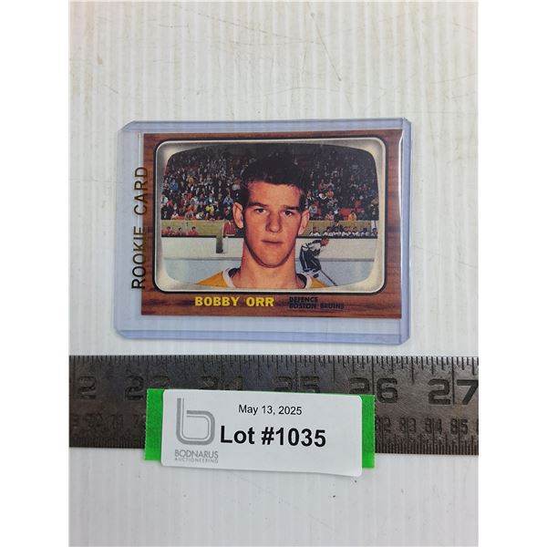 1966 Bobby Orr Rookie Trading Card - Authenticity Not Guaranteed