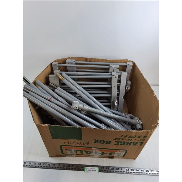 Box of Unassembled 4-Shelf Metal Racking - Possibly Clothes Drying Rack