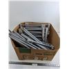 Image 1 : Box of Unassembled 4-Shelf Metal Racking - Possibly Clothes Drying Rack