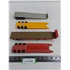 Image 1 : (4) Replica Diecast Semi-Truck Flatbed Trailers