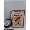Image 2 : (200+) NHL Hockey Trading Cards, Red Wings Puck, Yukon Mosquito Trap