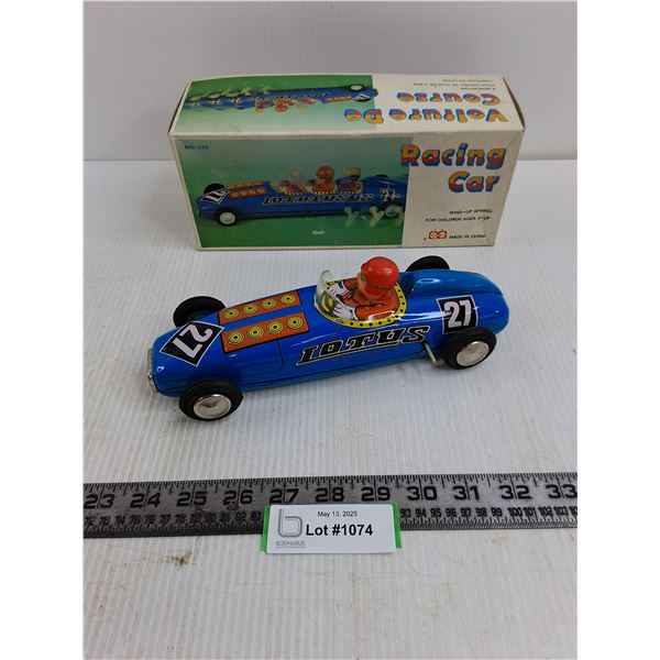 Vintage Toy Wind-up Racing Car