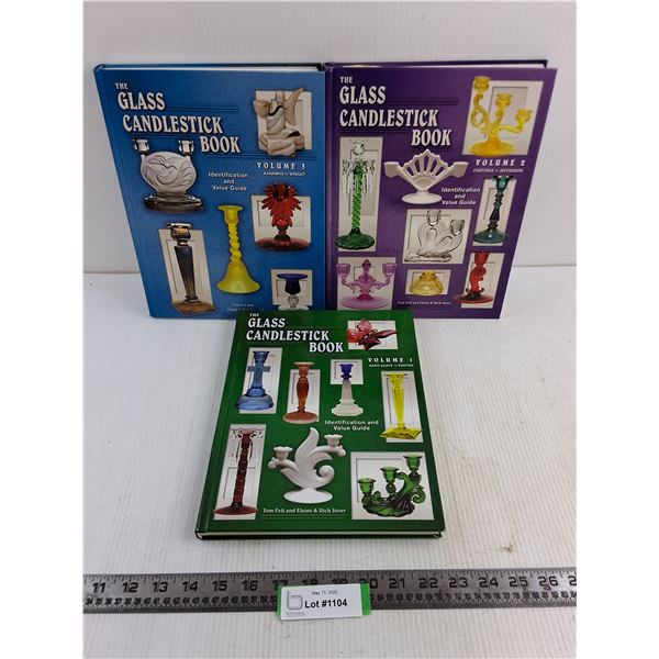 Glass Candlestick Books Volumes 1,2,3
