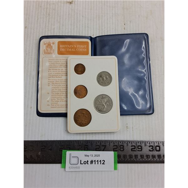 Booklet of Britain's First Decimal Coins