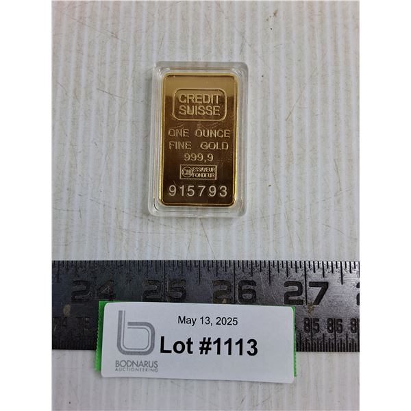 Replica Credit Suisse Gold Ingot