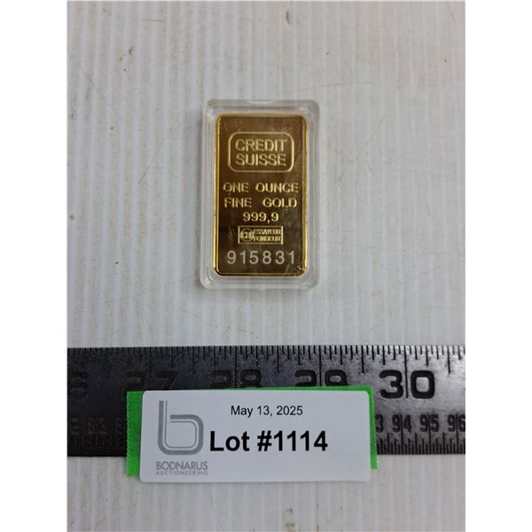 Replica Credit Suisse Gold Ingot