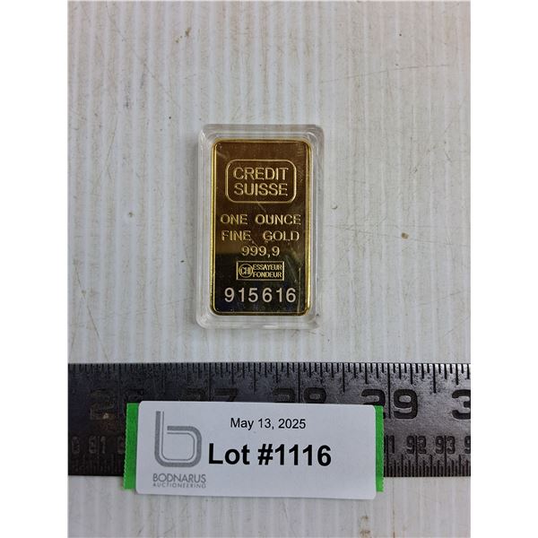 Replica Credit Suisse Gold Ingot