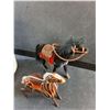 Image 2 : Horse Ceramic Vase and (2) Horse Toys