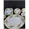 Image 3 : Ceramic Dish Set - Tea Cups, Plates, Coasters, Bowl and Serving Trays
