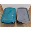 Image 2 : (2) Plastic Totes with Lids - Cannot Ship