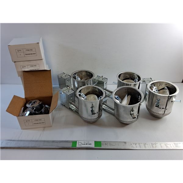 (5) 4" Recessed Light Fixtures - As Is